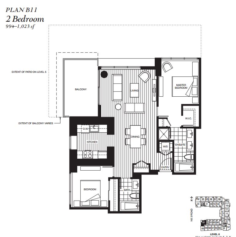 Richmond Brand New 2 bdrm+Den Luxury Condo Located on the No.3 Road