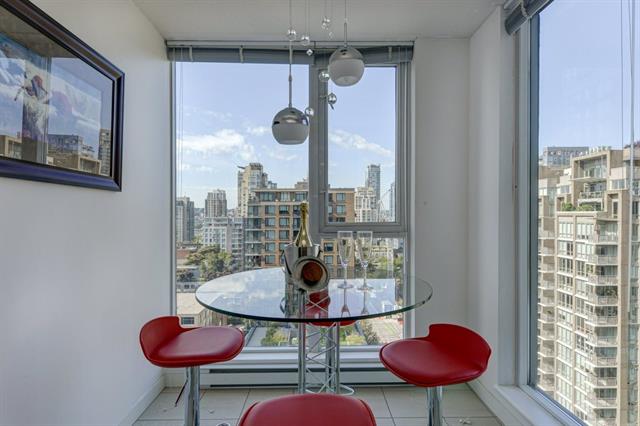 Located in Vancouver West Corner 1br 1ba unit with some water and park views