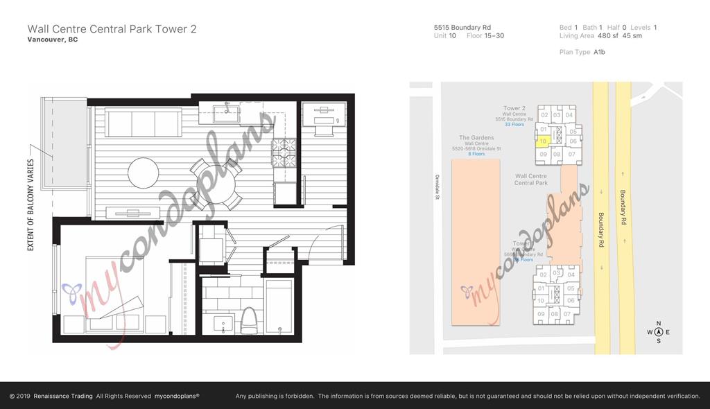 Fantastic Upper Corner unit 1br Conveniently located in Vancouver East