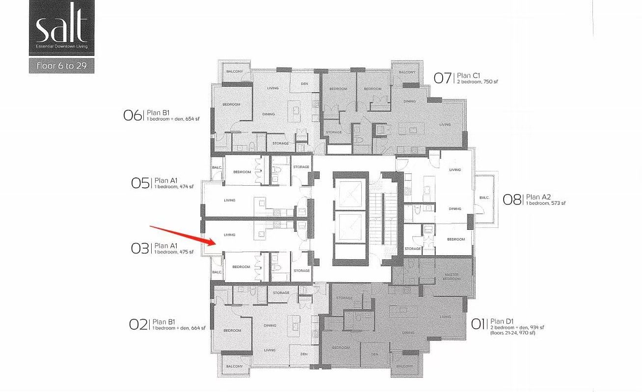 Vancouver Downtown 1br 1den 28th Floor Condo, No Parking